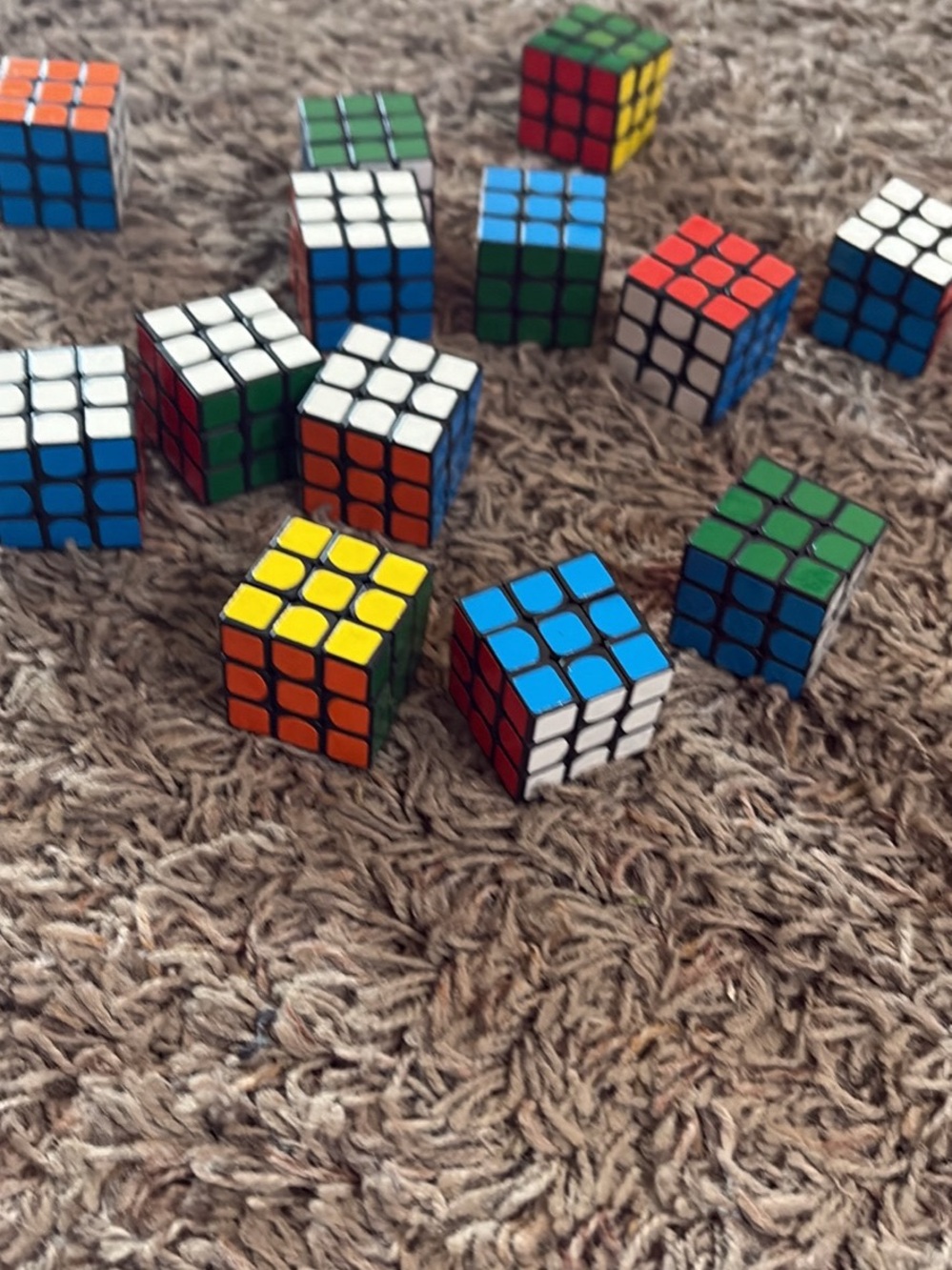 Mini 3x3 Speed Cube Set - Mixed Colors Lot